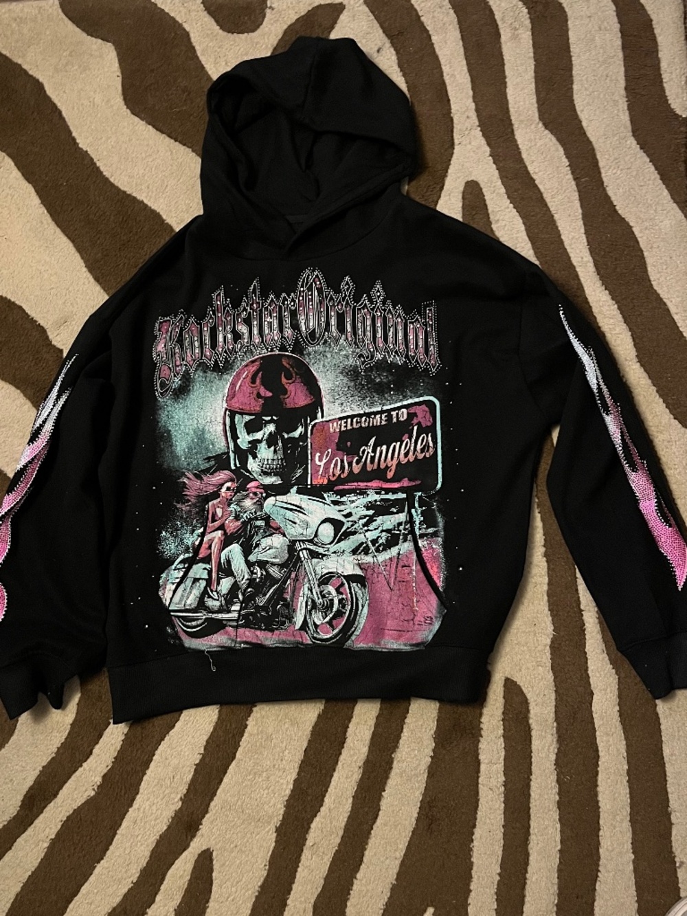 Rockstar original rhinestone hoodie
